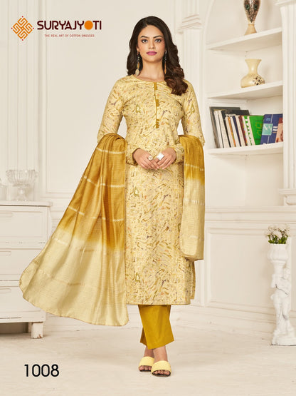 Prachi Vol 1 Suryajyoti Cambric Pant Style Suits