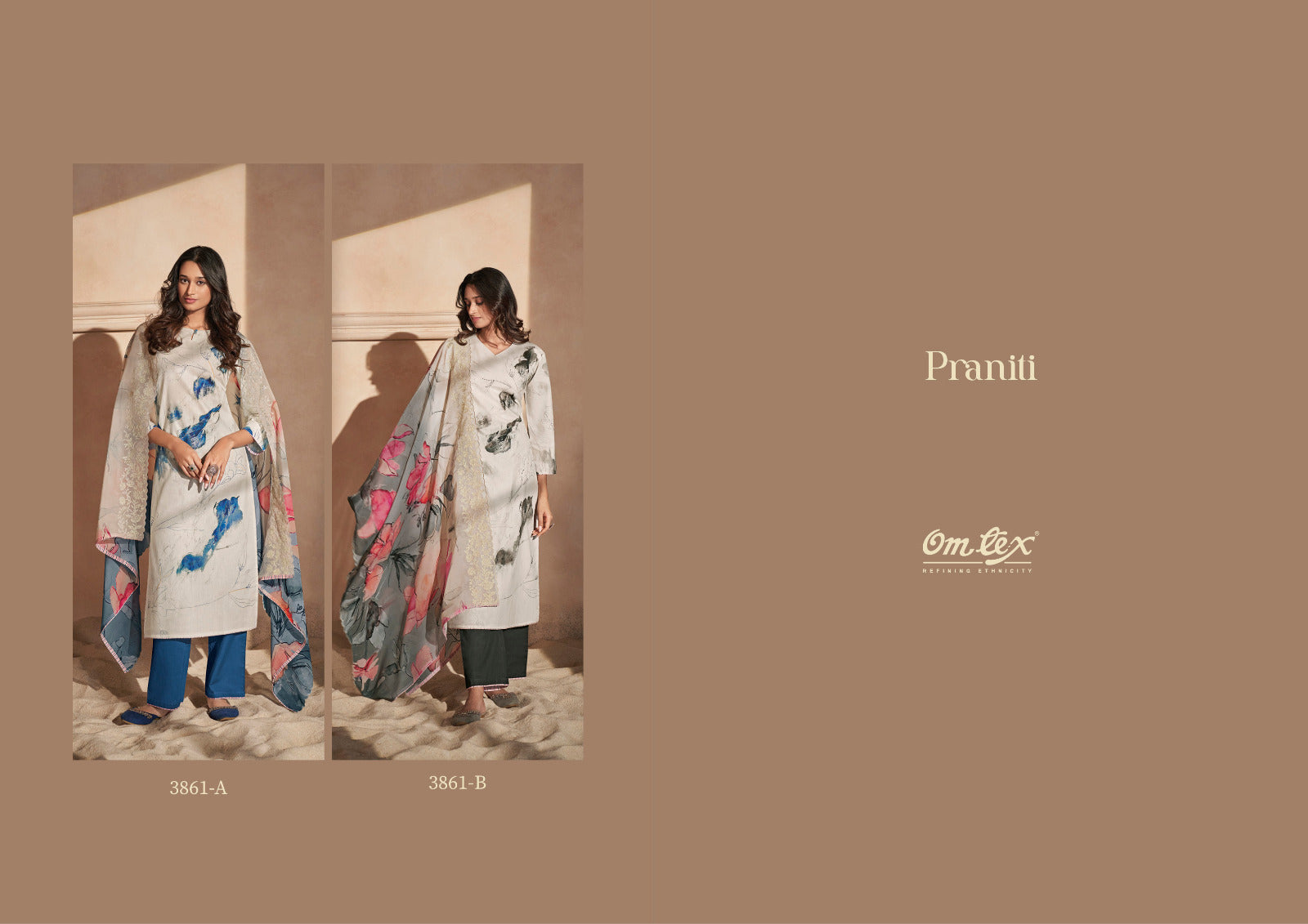 Praniti Omtex Lawn Cotton Pant Style Suits