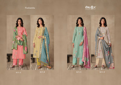 Prashansa Omtex Muslin Pant Style Suits
