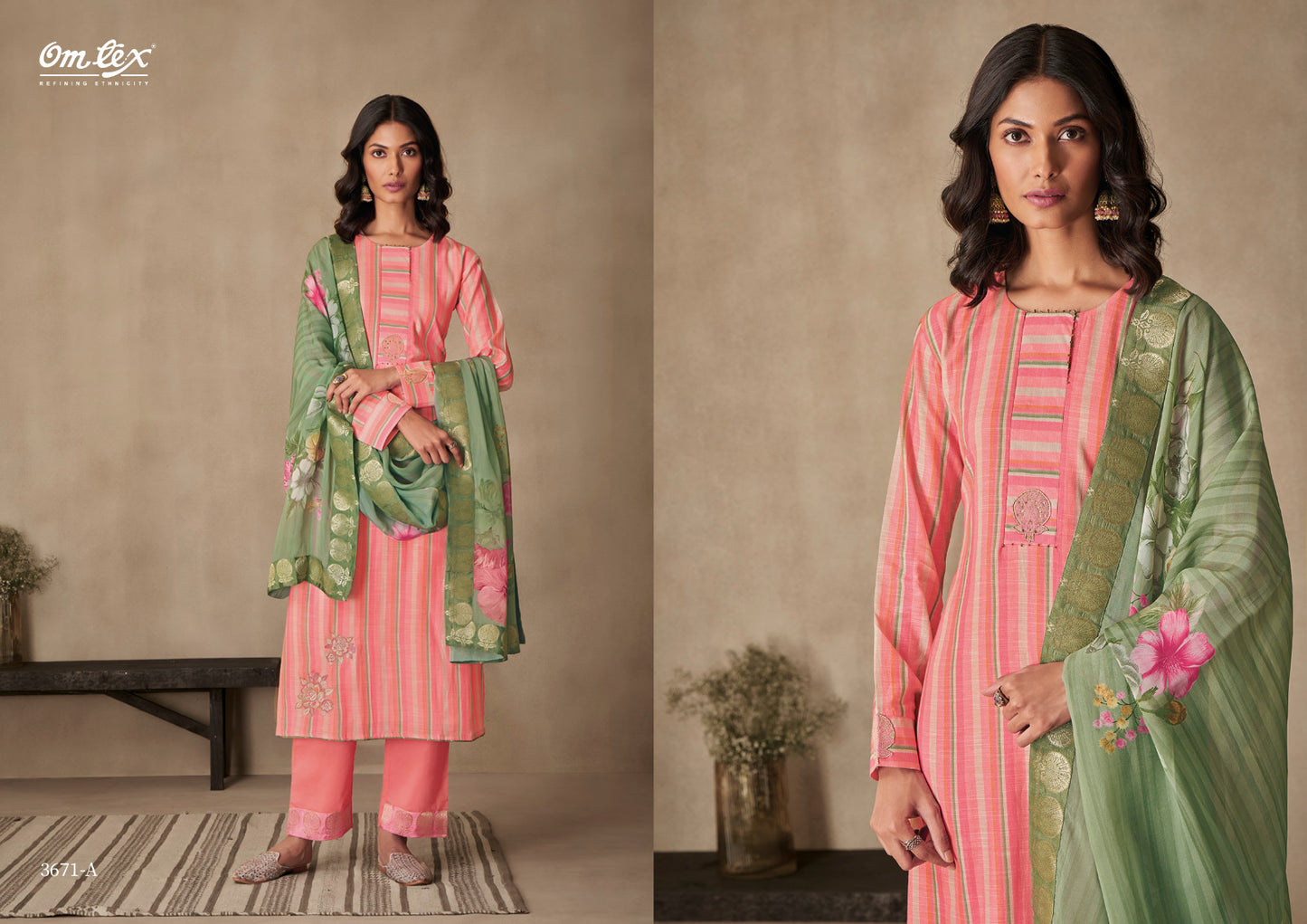 Prashansa Omtex Muslin Pant Style Suits