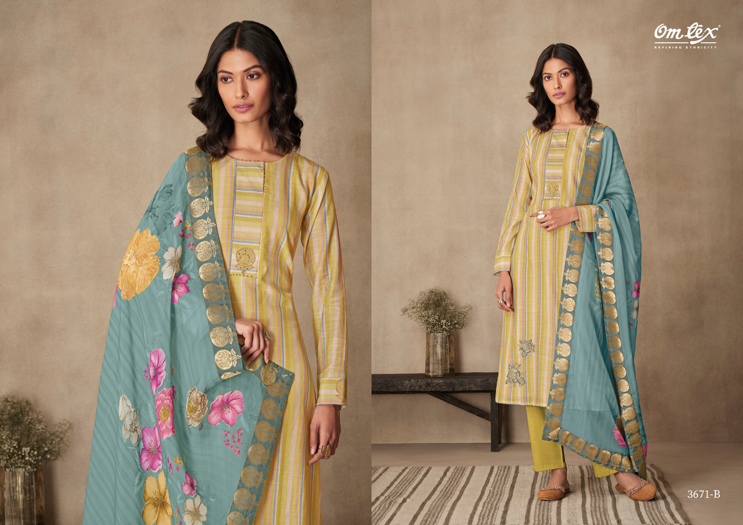 Prashansa Omtex Muslin Pant Style Suits