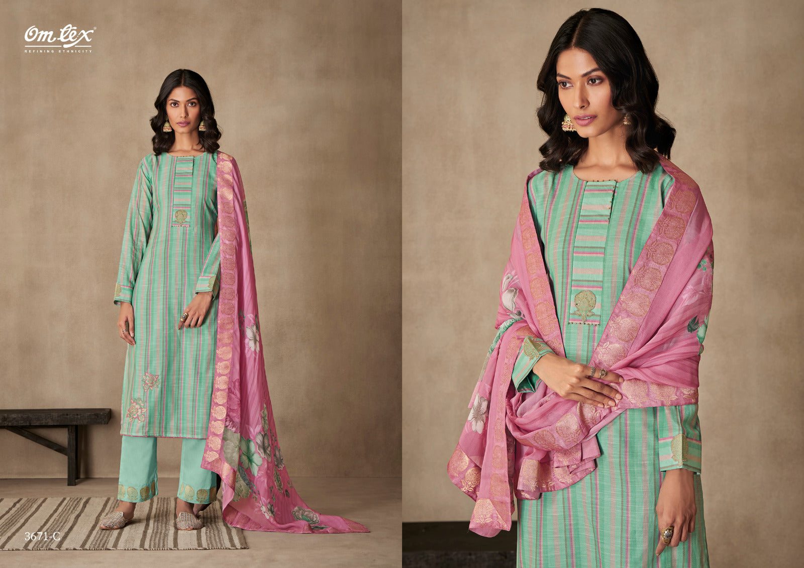 Prashansa Omtex Muslin Pant Style Suits