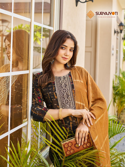 Pratiksha Vol-4 Suryajyoti Rayon Readymade Pant Style Suits