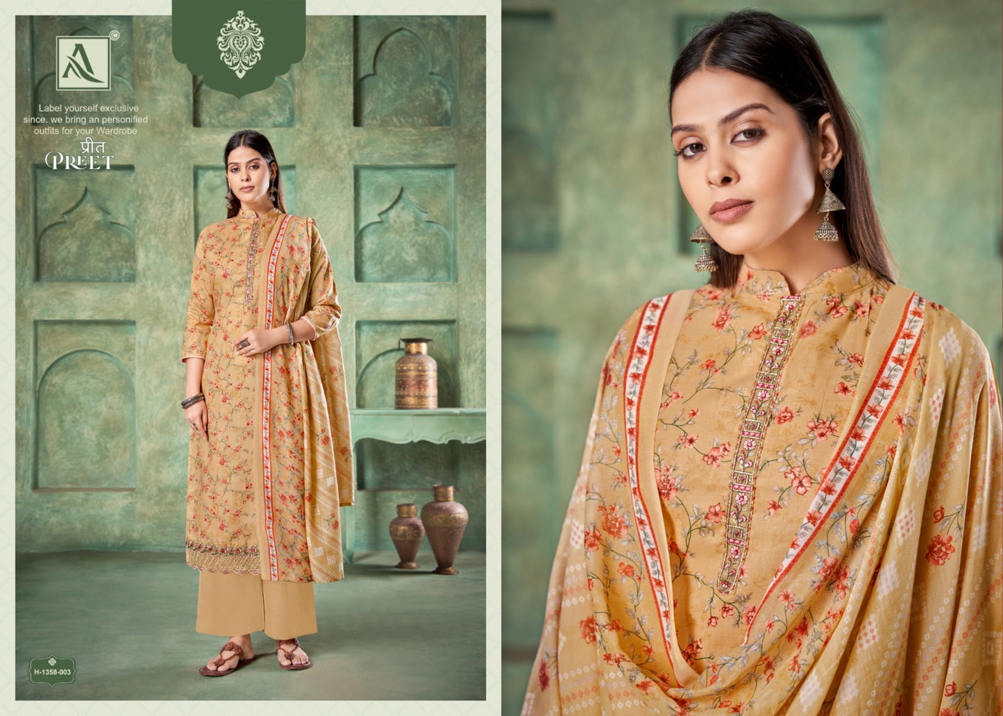 Preet Alok Cotton Plazzo Style Suits