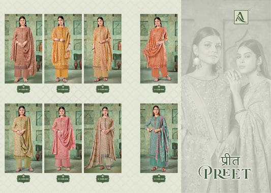 Preet Alok Cotton Plazzo Style Suits