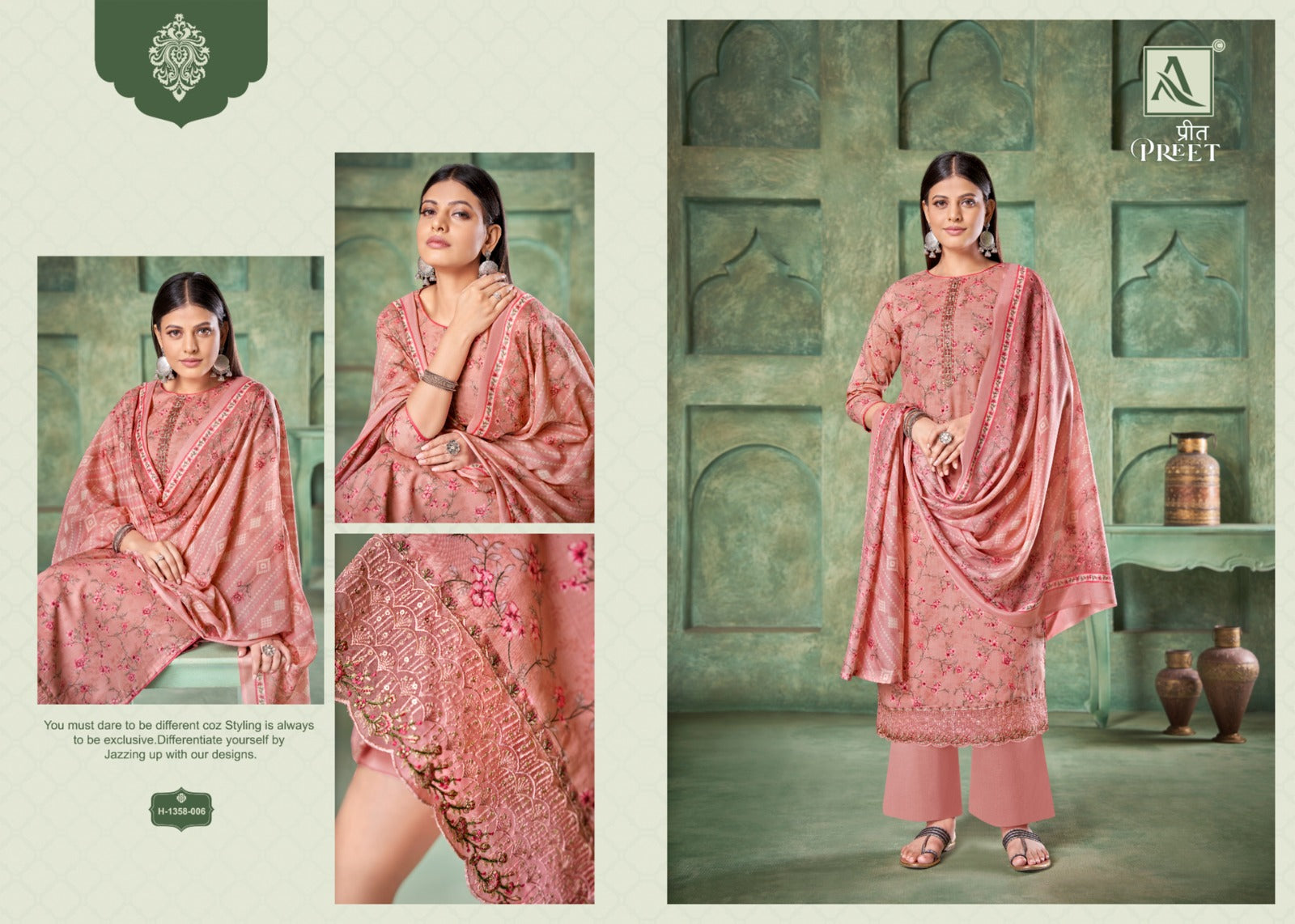 Preet Alok Cotton Plazzo Style Suits