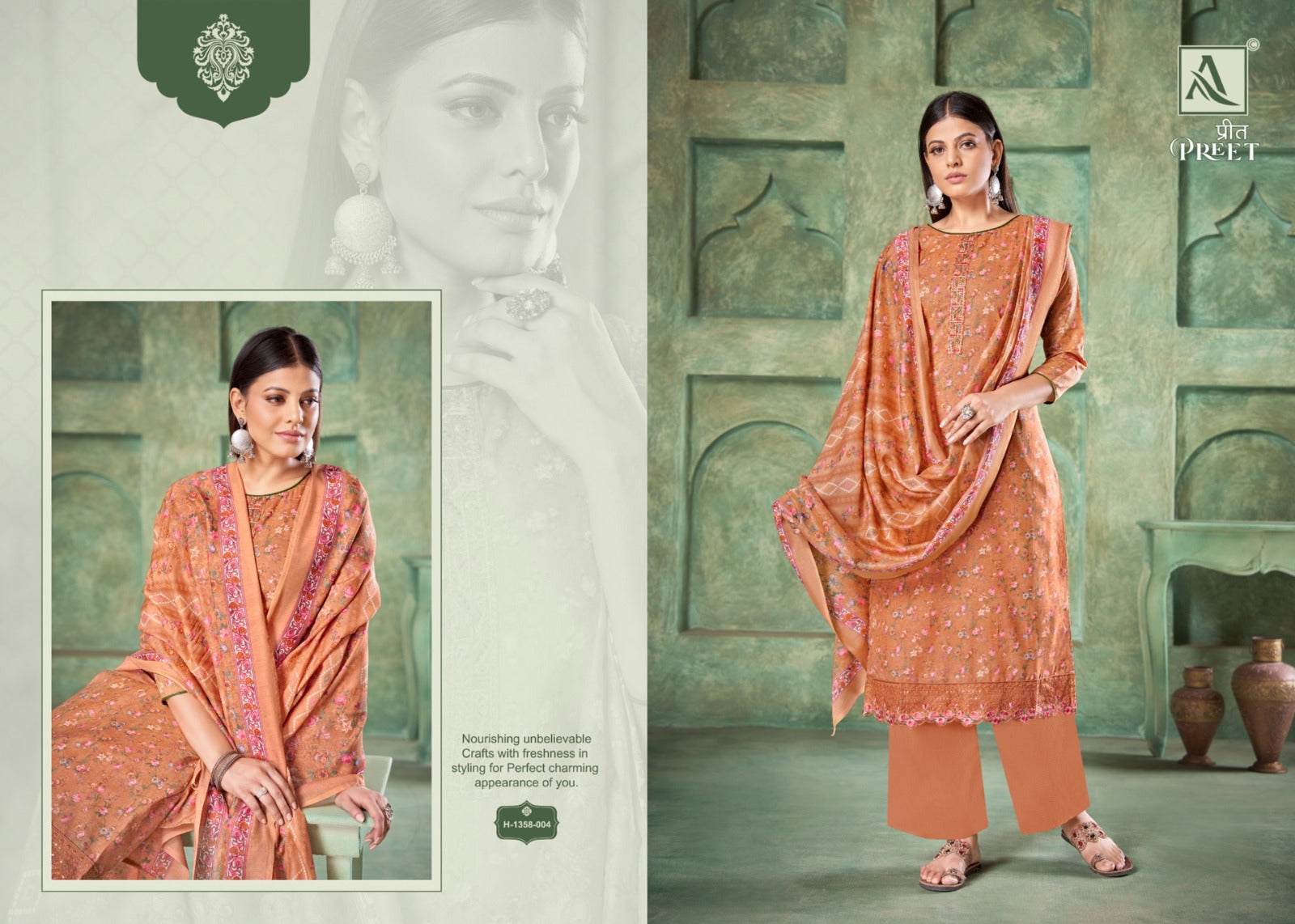 Preet Alok Cotton Plazzo Style Suits
