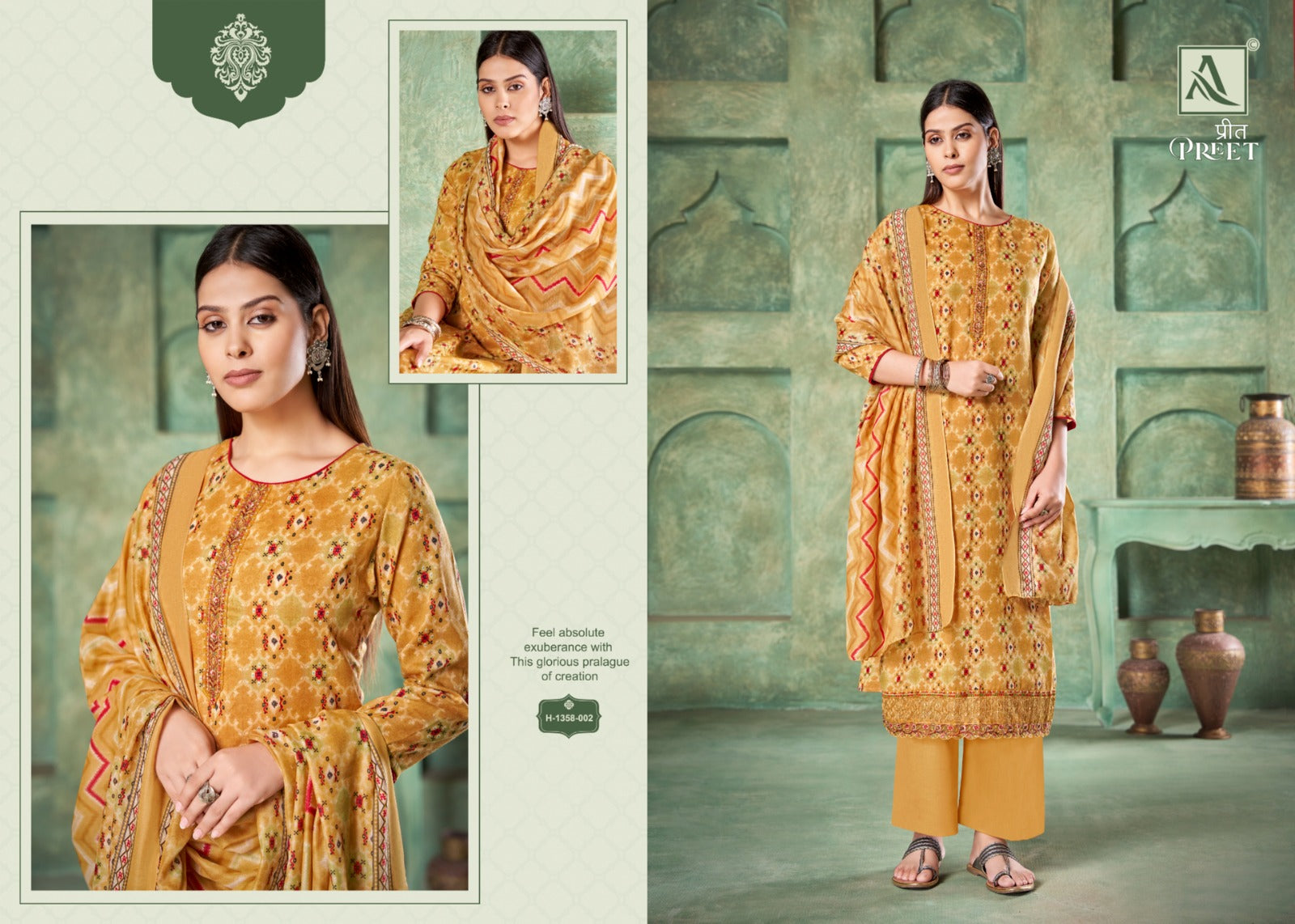 Preet Alok Cotton Plazzo Style Suits
