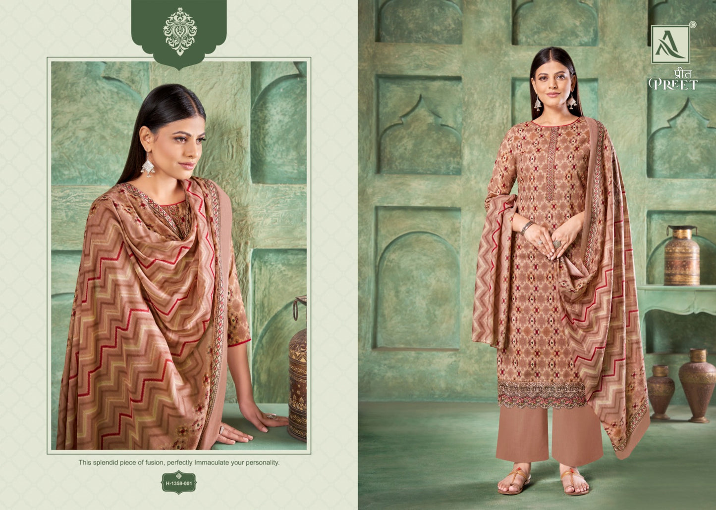 Preet Alok Cotton Plazzo Style Suits