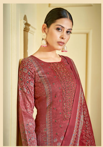 Preet Vol 1 Suryajyoti Jaam Satin Pant Style Suits