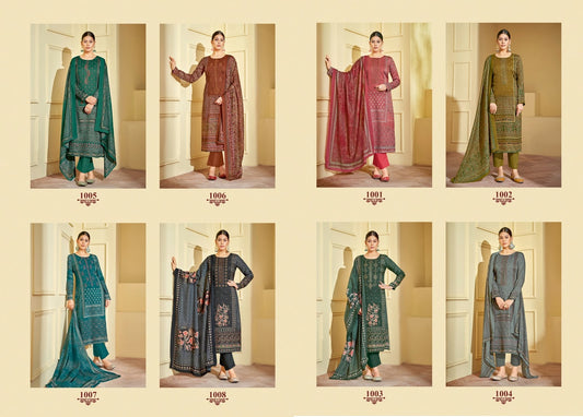 Preet Vol 1 Suryajyoti Jaam Satin Pant Style Suits