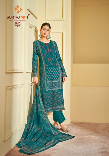 Preet Vol 1 Suryajyoti Jaam Satin Pant Style Suits