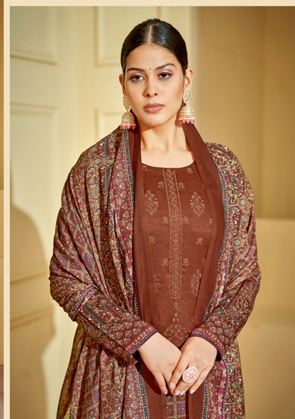 Preet Vol 1 Suryajyoti Jaam Satin Pant Style Suits