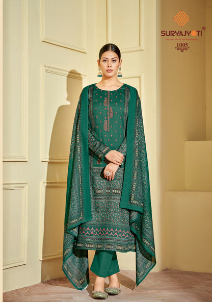 Preet Vol 1 Suryajyoti Jaam Satin Pant Style Suits