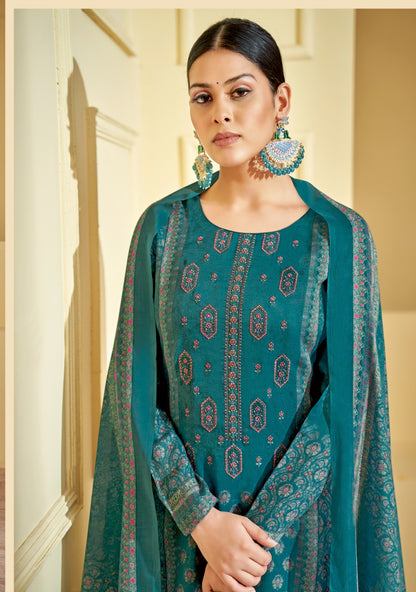 Preet Vol 1 Suryajyoti Jaam Satin Pant Style Suits