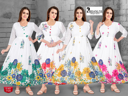 Presang-Nx Premnath Georgette Anarkali Kurtis