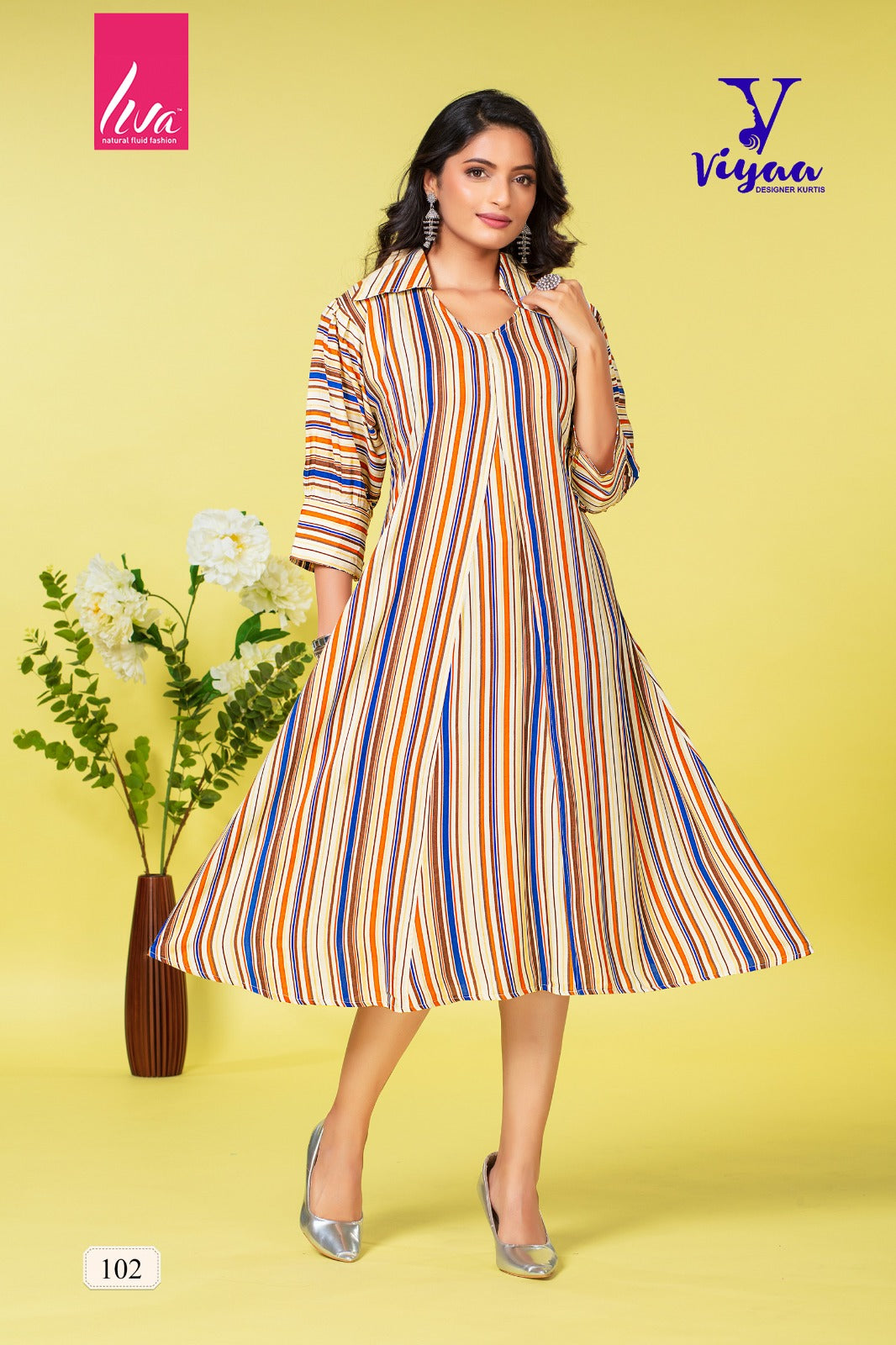 Pretty Girl Vol 1 Viyaa Rayon Midi Dress