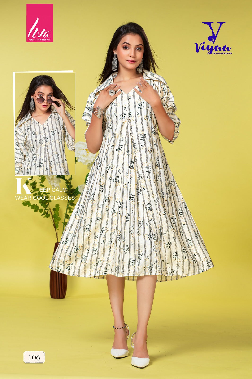 Pretty Girl Vol 1 Viyaa Rayon Midi Dress