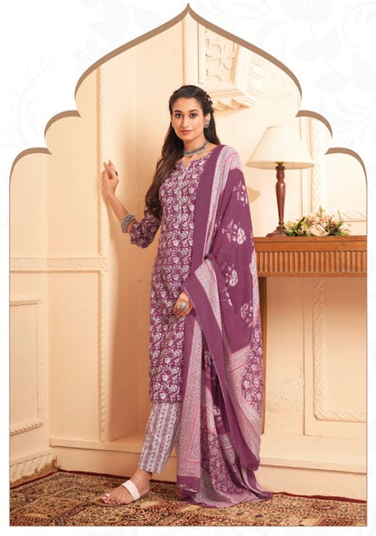 Preyasi Vol 6 Suryajyoti Cotton Pant Style Suits