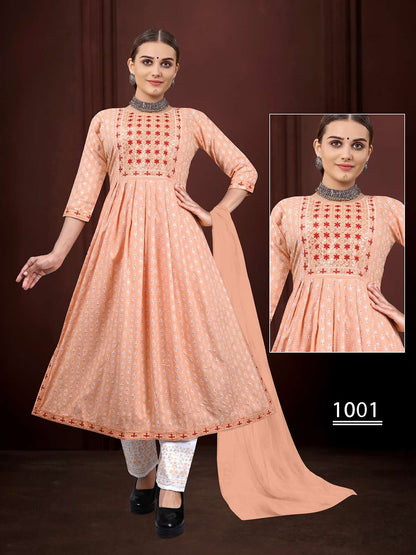 Pride Vol 1 Kavinay Rayon Readymade Pant Style Suits