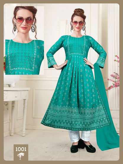 Pride Vol 2 Kavinay Rayon Readymade Pant Style Suits