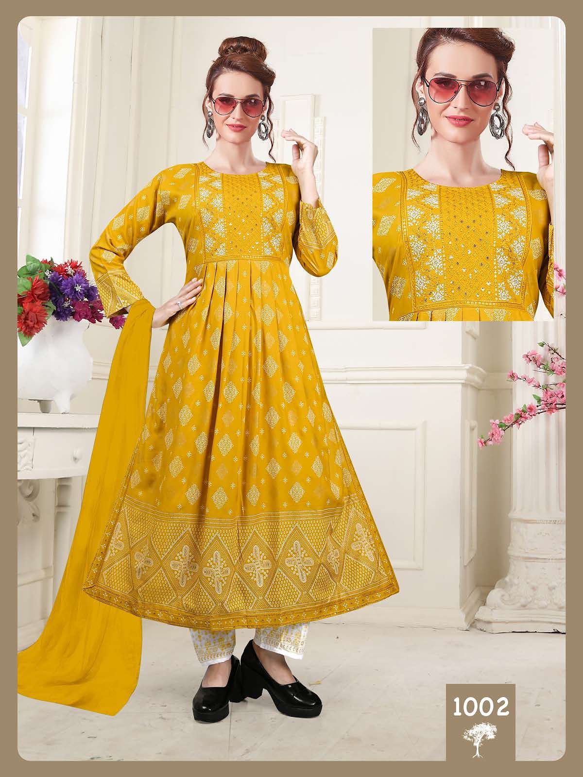 Pride Vol 2 Kavinay Rayon Readymade Pant Style Suits