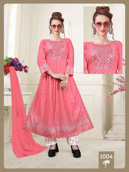 Pride Vol 2 Kavinay Rayon Readymade Pant Style Suits