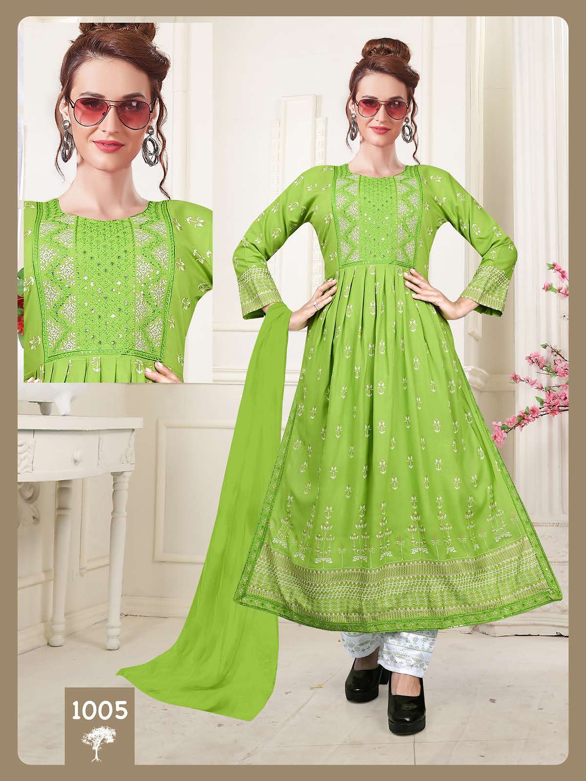 Pride Vol 2 Kavinay Rayon Readymade Pant Style Suits