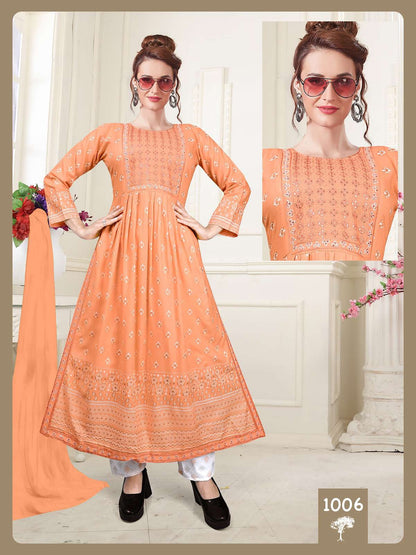 Pride Vol 2 Kavinay Rayon Readymade Pant Style Suits