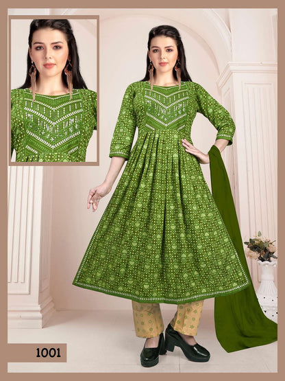 Pride Vol 3 Kavinay Rayon Readymade Pant Style Suits