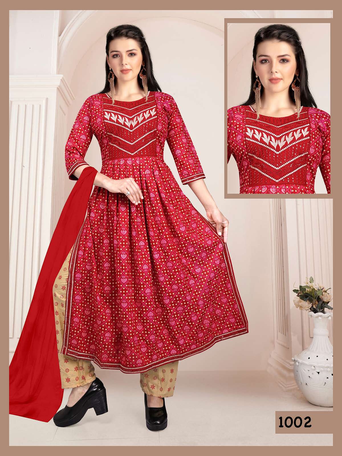 Pride Vol 3 Kavinay Rayon Readymade Pant Style Suits