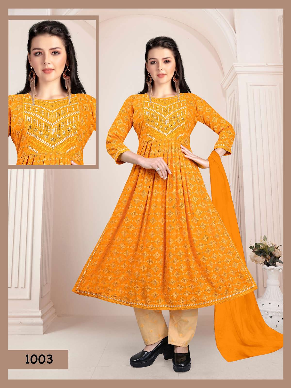 Pride Vol 3 Kavinay Rayon Readymade Pant Style Suits