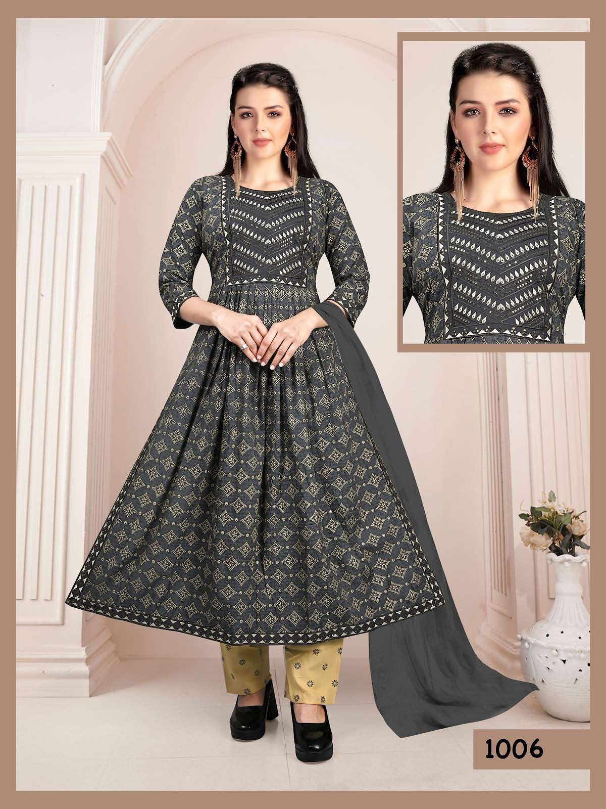 Pride Vol 3 Kavinay Rayon Readymade Pant Style Suits