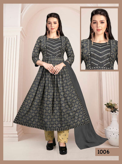 Pride Vol 3 Kavinay Rayon Readymade Pant Style Suits