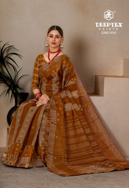 Prime Time Vol 10 Deeptex Prints Cotton Sarees