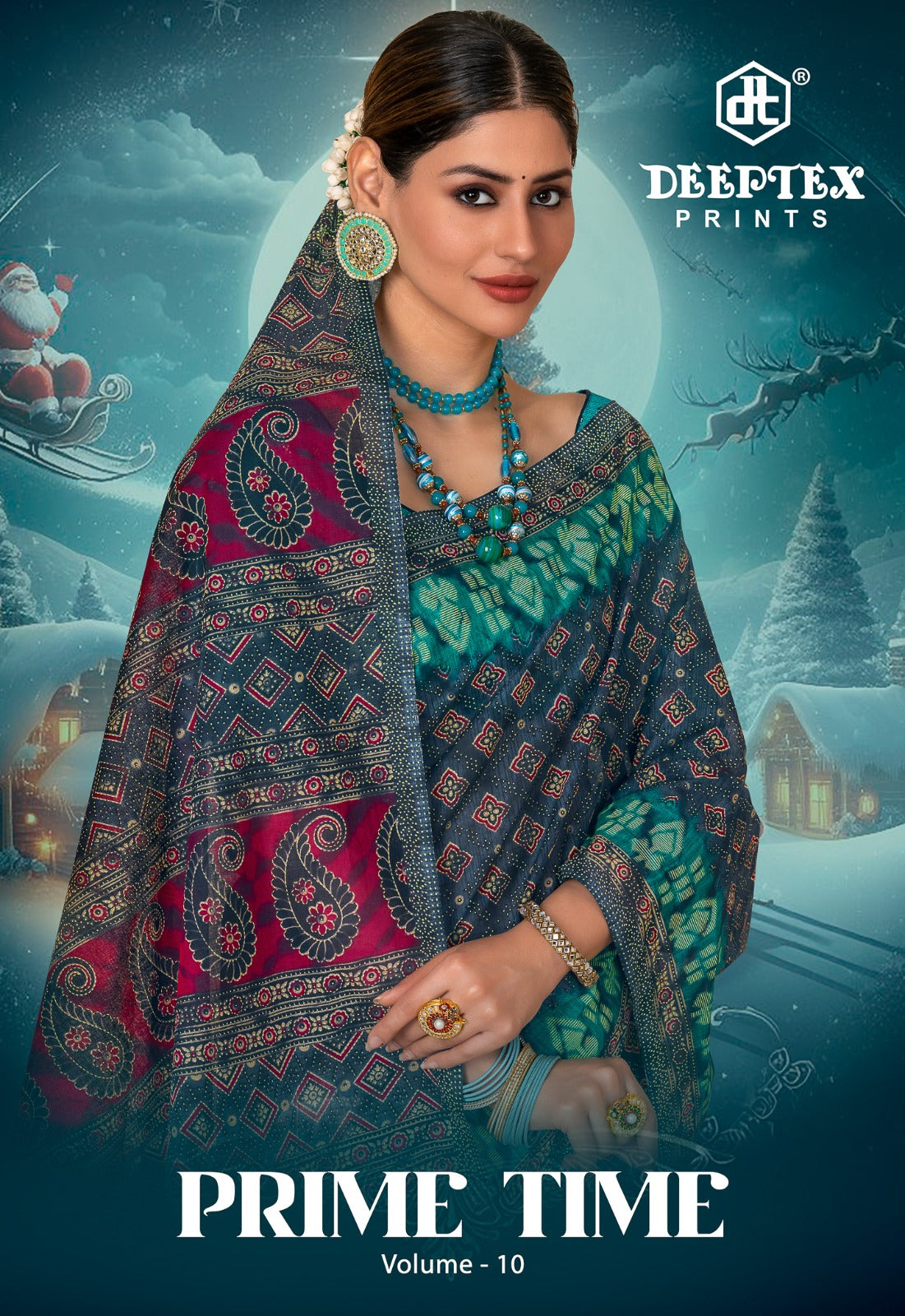 Prime Time Vol 10 Deeptex Prints Cotton Sarees