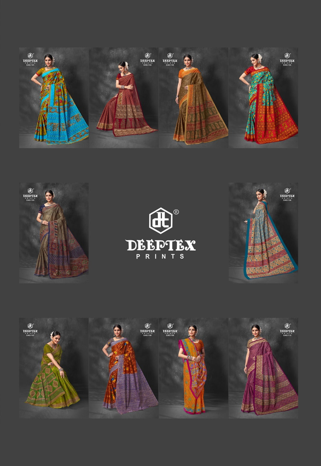 Prime Time Vol 11 Deeptex Prints Cotton Sarees
