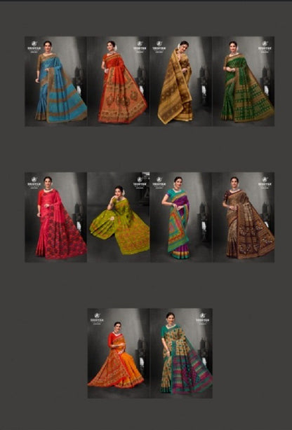Prime Time Vol 9 Deeptex Prints Cotton Sarees