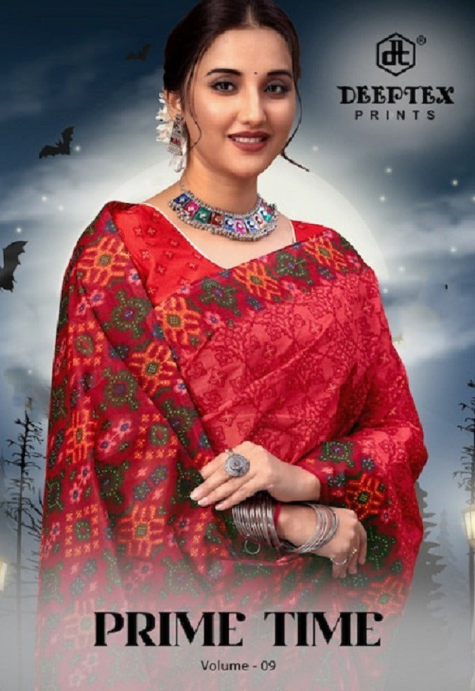 Prime Time Vol 9 Deeptex Prints Cotton Sarees