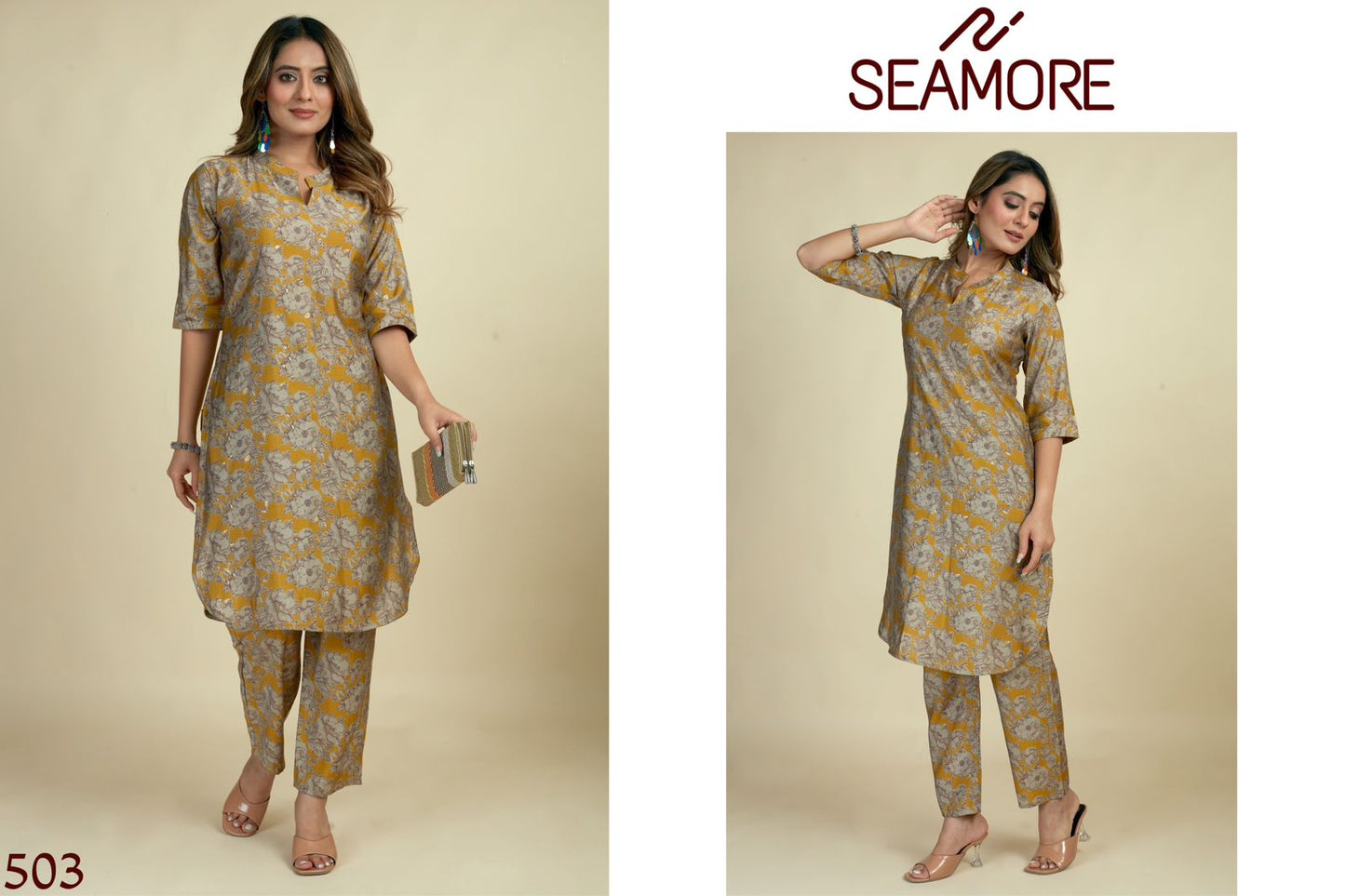 Prisha-1 Seamore Modal Viscose Kurti Pant Set