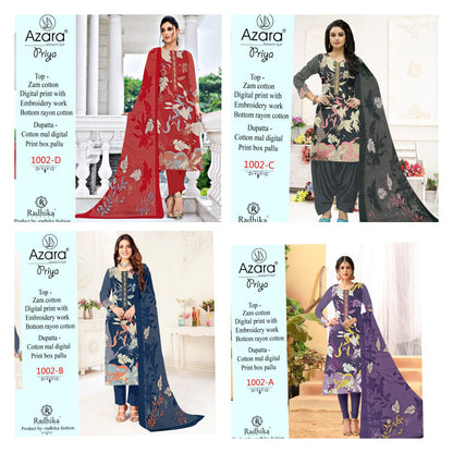 Priya-1002 Azara Cotton Pant Style Suits
