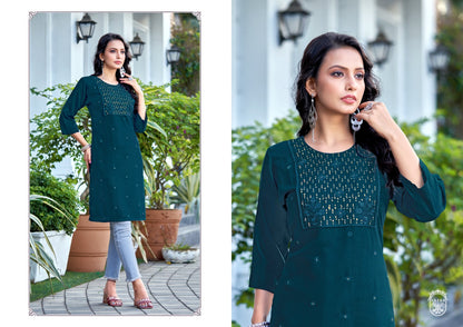 Priya Kalaroop Knee Length Kurtis