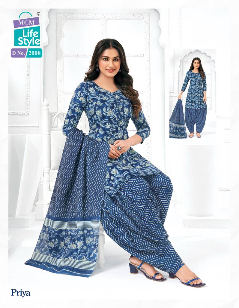 Priya Vol 20 Mcm Lifestyle Cotton Cotton Dress Material – Kavya