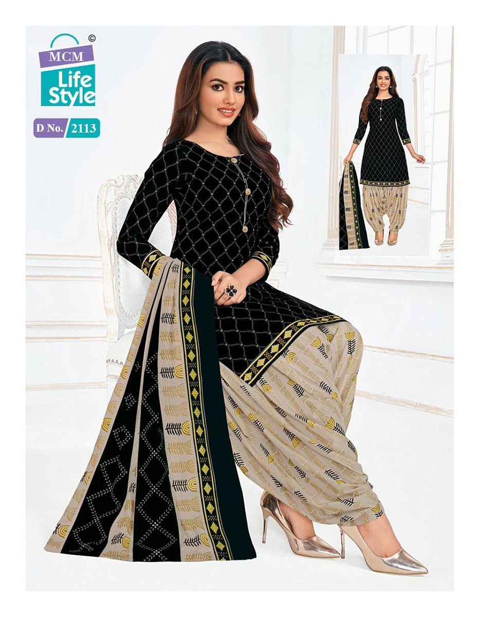 Priya Vol 21 Mcm Lifestyle Readymade Cotton Patiyala Suits