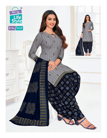 Priya Vol 21 Mcm Lifestyle Readymade Cotton Patiyala Suits