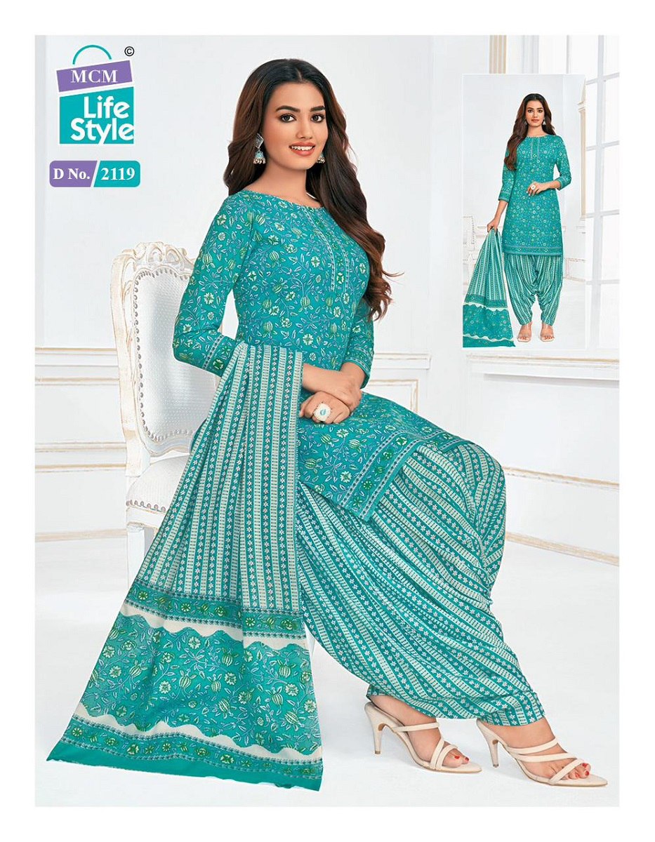 Priya Vol 21 Mcm Lifestyle Readymade Cotton Patiyala Suits