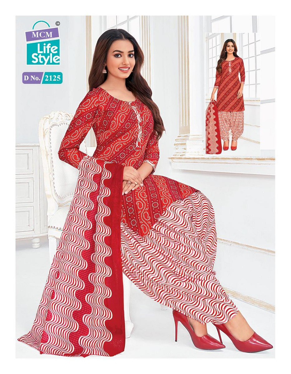 Priya Vol 21 Mcm Lifestyle Readymade Cotton Patiyala Suits