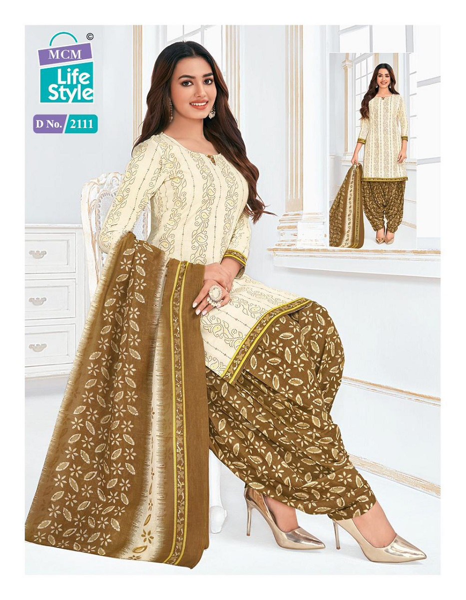 Priya Vol 21 Mcm Lifestyle Readymade Cotton Patiyala Suits
