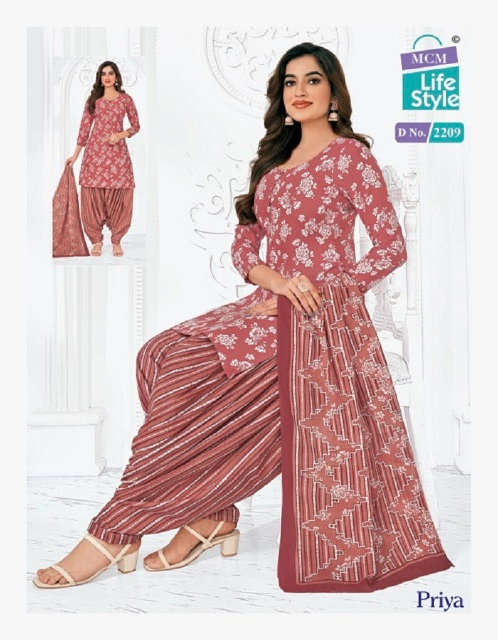 Priya Vol 22 Mcm Lifestyle Cotton Dress Material