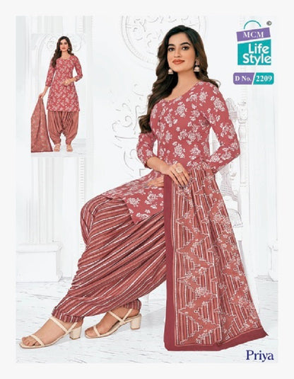 Priya Vol 22 Mcm Lifestyle Cotton Dress Material
